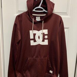 DC Men's Maroon Hoodie